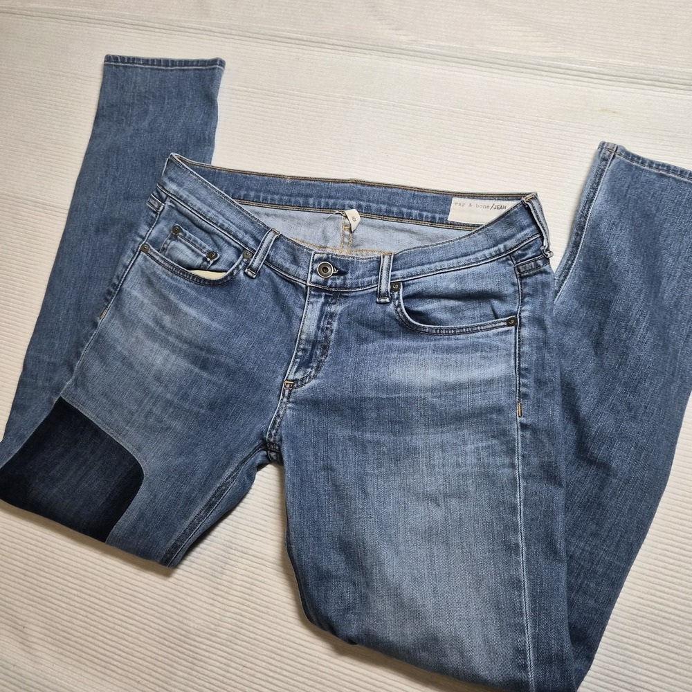 Rag &‎ Bone Tomboy Jeans in Wilmington Size 29 Patches Womens